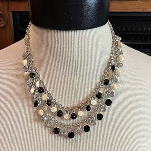 White House Black Market rhinestone necklace